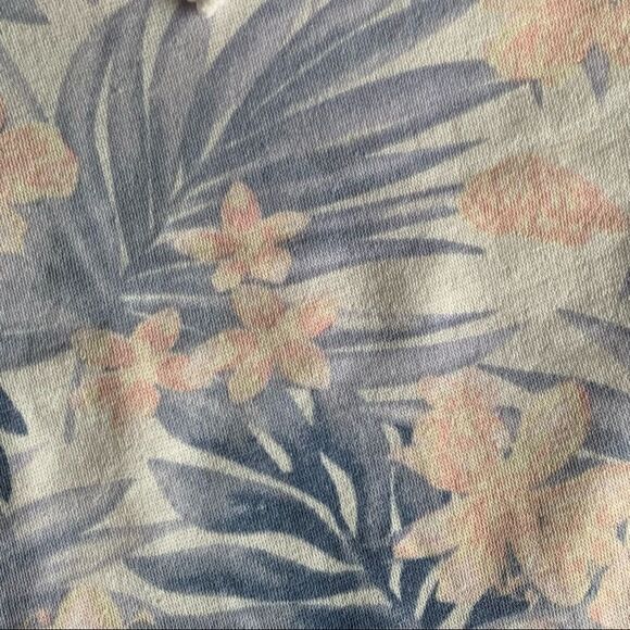 Pastel Tropical Print Cropped Hoodie - Picture 4 of 9